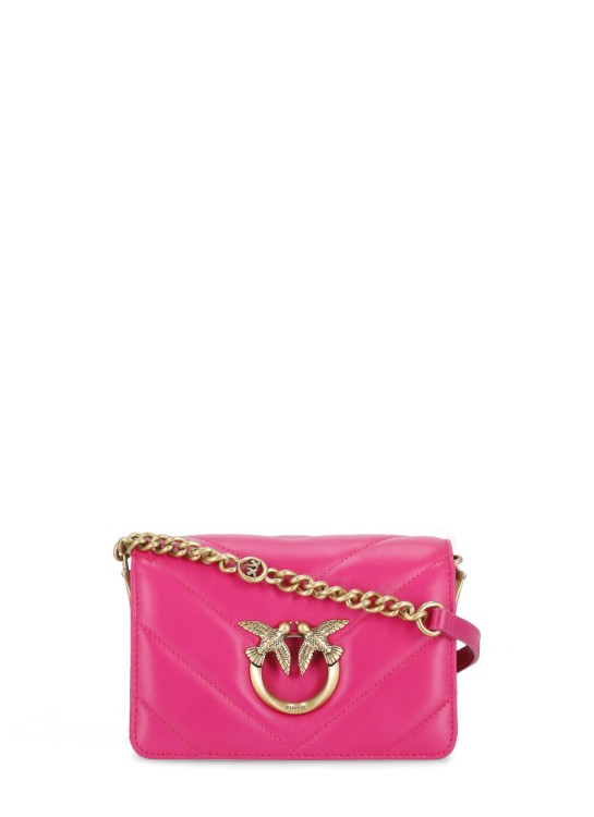 Shop Pinko Love Click Mini Bag In Pink