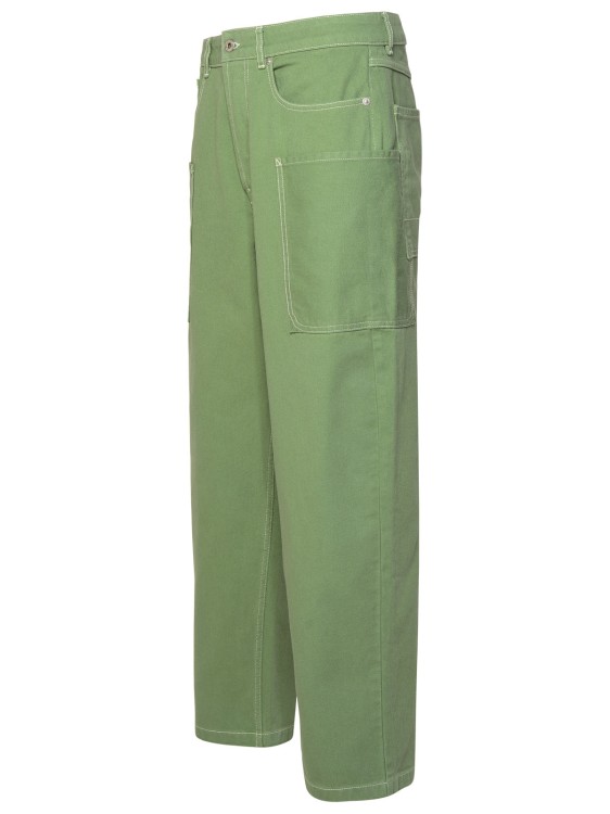 Shop Kenzo Green Cotton Jeans