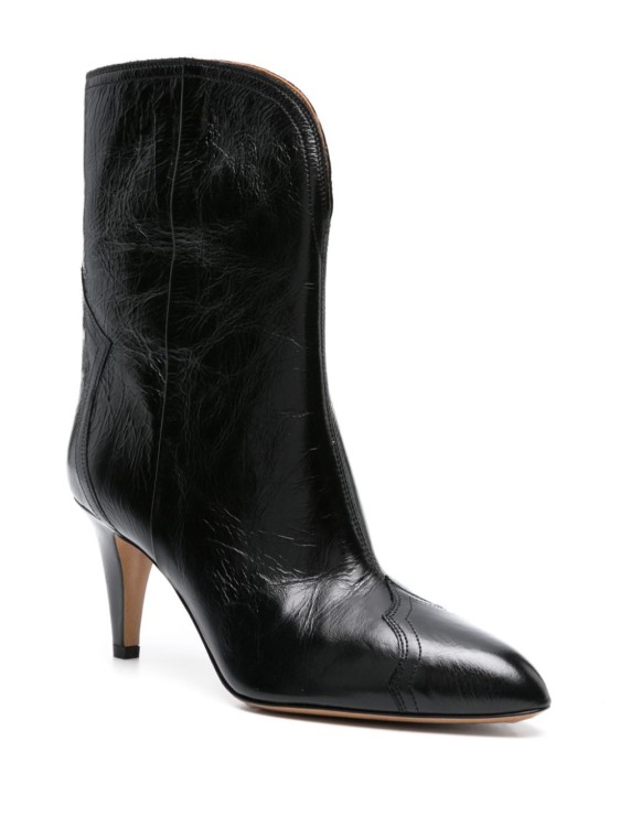 Shop Isabel Marant Dytho Ankle Boots In Black