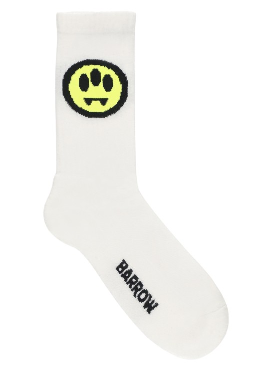 Shop Barrow Iconic Socks In White