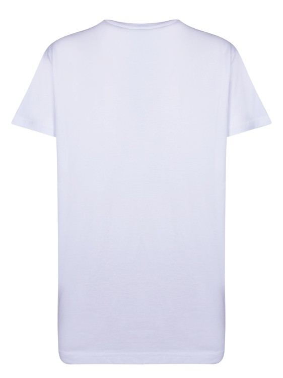 Shop Allesandro Enriquez Crew Neck Short Sleeves With Front Graphic Print In White
