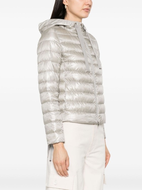 Shop Herno Light Grey Padded Jacket In White