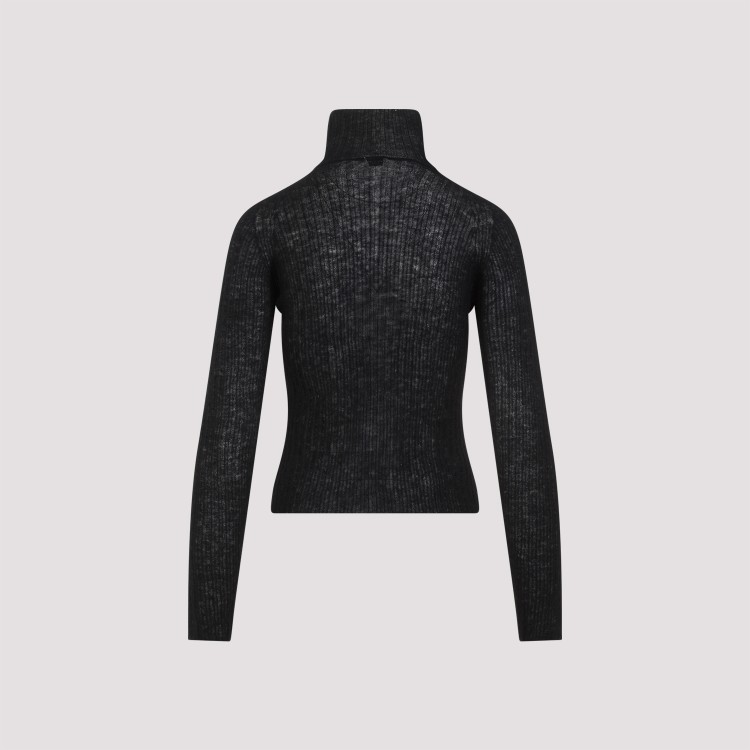 Shop Saint Laurent Black Polyamide Sweater