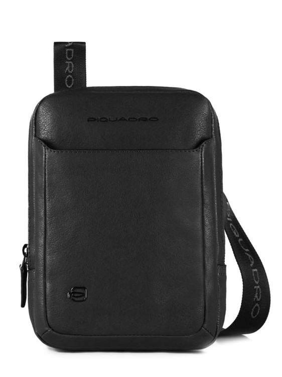 Piquadro Black Organized Pocket Crossbody Bag