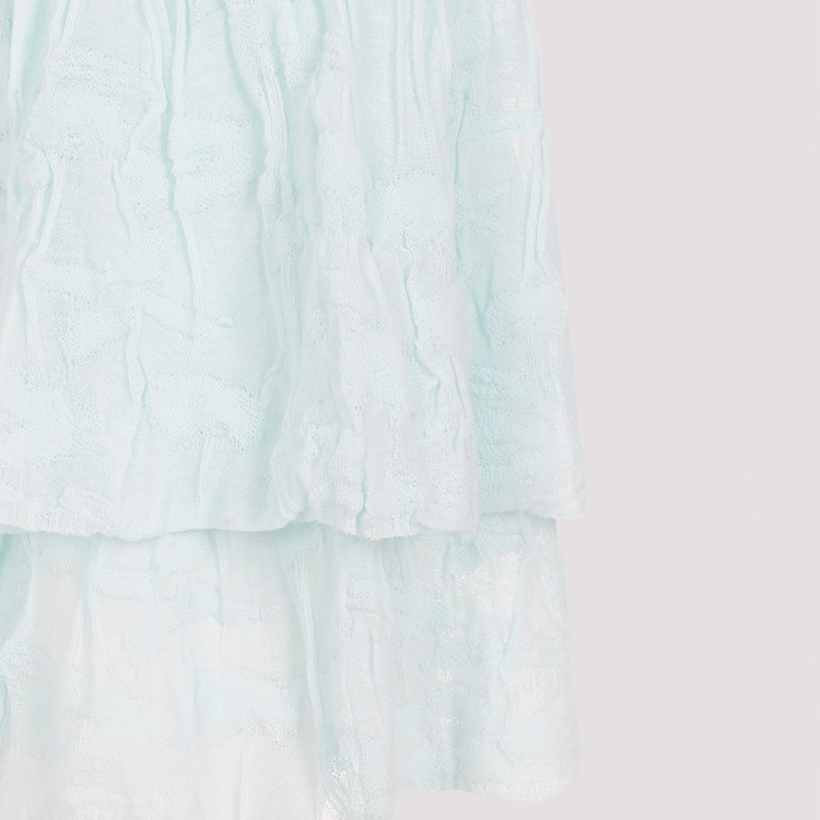 Bottega Veneta Cotton Midi Skirt For Women – Ss24 Collection In Blue