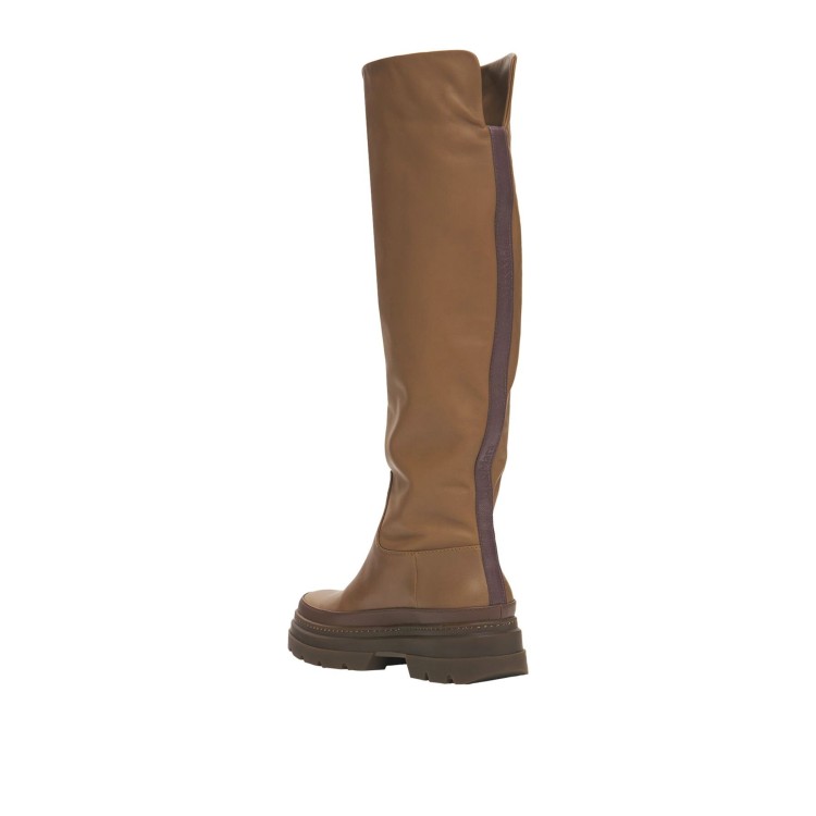 Shop Max Mara Beryl Leather Boots In Brown
