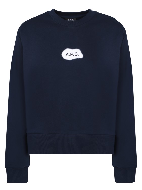 Shop Apc Blue Sibylle Sweatshirt