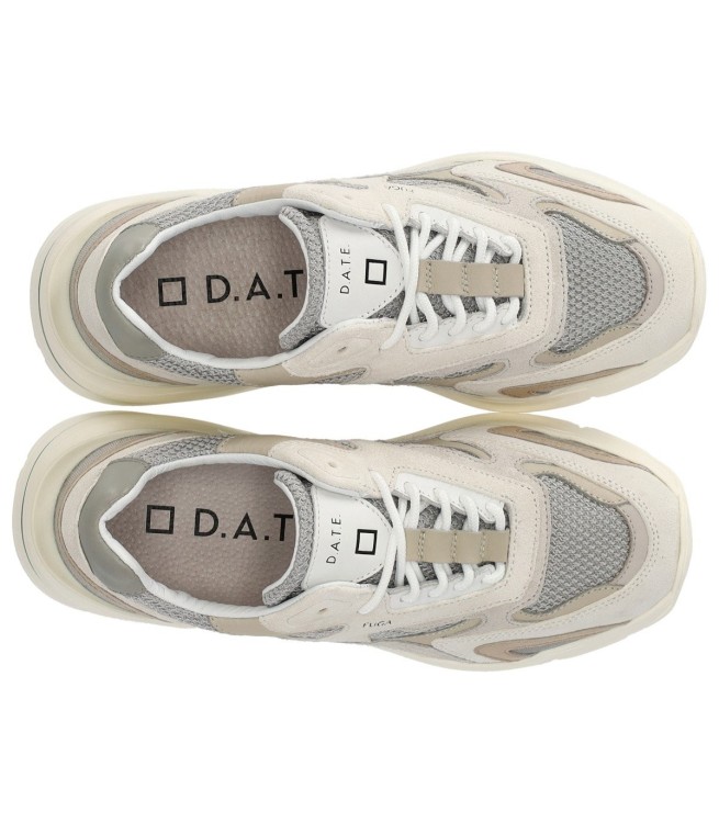 Shop Date Fuga Jacquard Grey Sneaker In Neutrals
