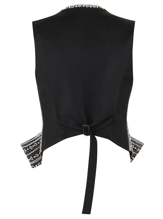 Shop Stella Mccartney Fully Traceable Rws Certified Wool Vest In Black