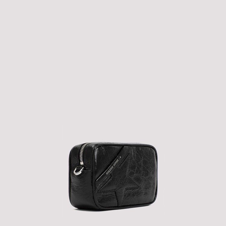 Shop Golden Goose Mini Star Calf Leather Bag In Black
