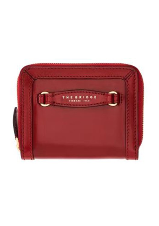 The Bridge Red Leather Wallet