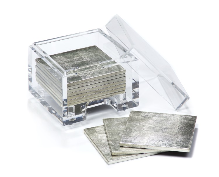 Shop Posh Trading Coastbox Clear Silver Leaf Silver In Not Applicable
