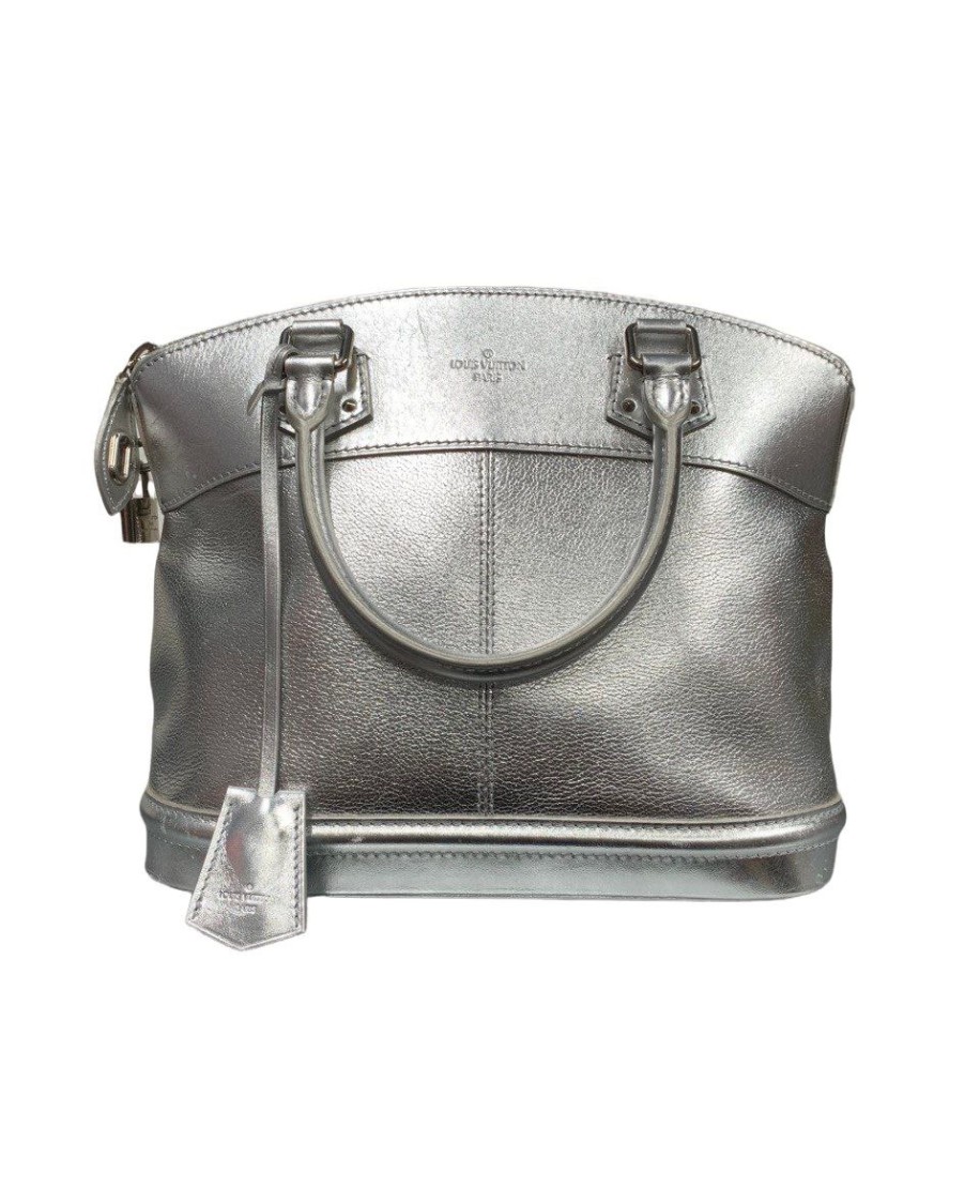 2007 Louis Vuitton White Epi Leather Lockit PM Top Handle Bag