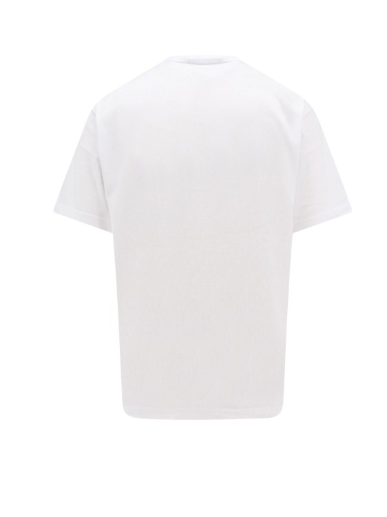 Shop Stone Island Cotton T-shirt With Frontal Print In White