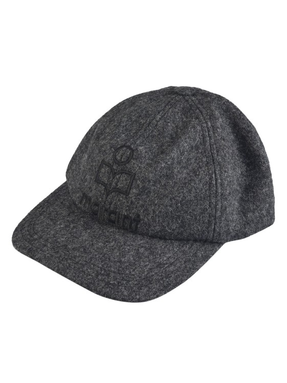 Shop Isabel Marant Embroidered-logo Baseball Cap In Grey