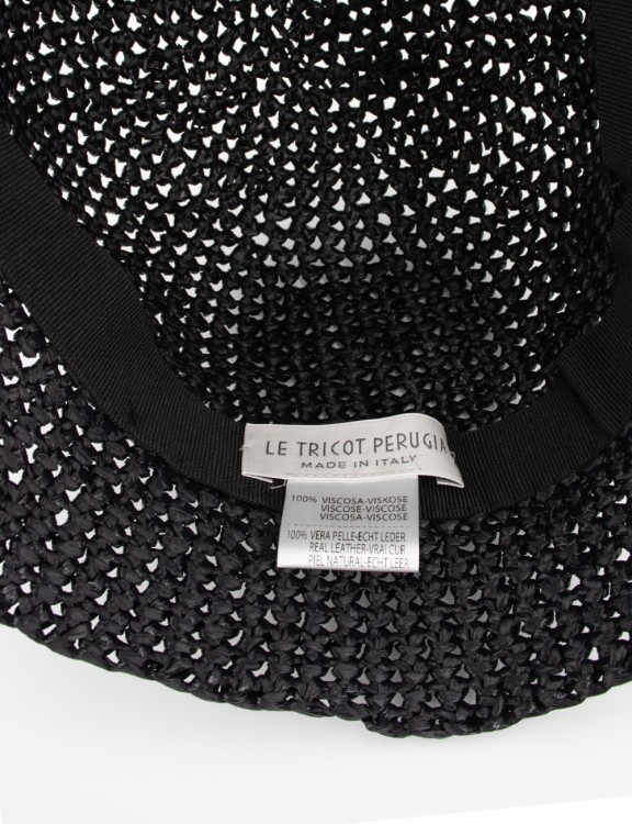Shop Le Tricot Perugia Woven Viscose Hat In Black
