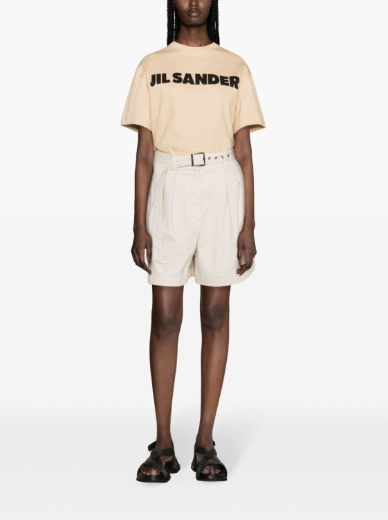 Shop Jil Sander Sand Crewneck T-shirt In Neutrals