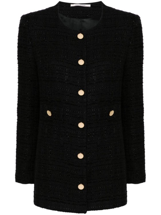 Tagliatore Janette Tweed Jacket In Black
