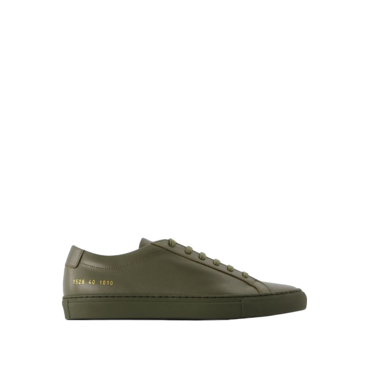 Shop Common Projects Original Achilles Low Sneakers - Leather - Green