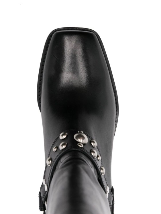 Isabel Marant 'anyta' Black Ankle Boots With Studs In Black