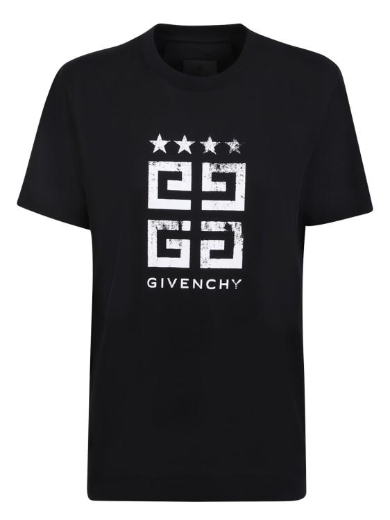 Shop Givenchy 4g Stars Black T-shirt