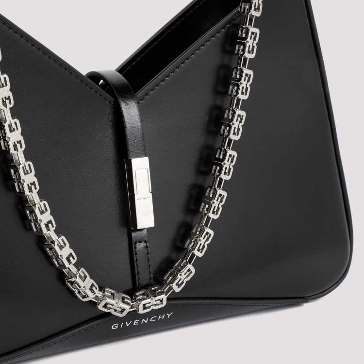 Shop Givenchy Black Calf Leather Cut Out Zipped Bag