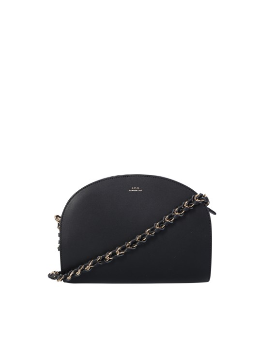 Apc Demi Lune Shoulder Bag In Black