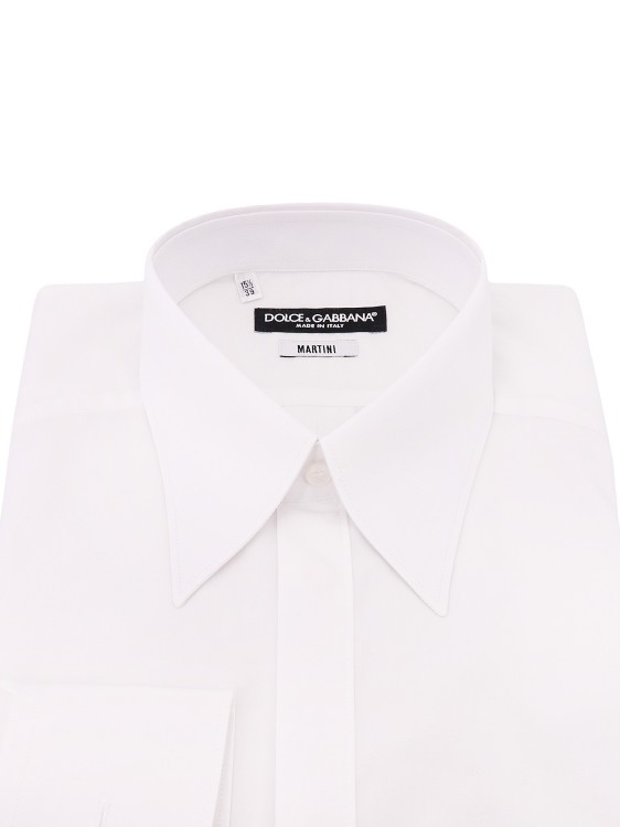 Shop Dolce & Gabbana Martini Cotton Shirt In White