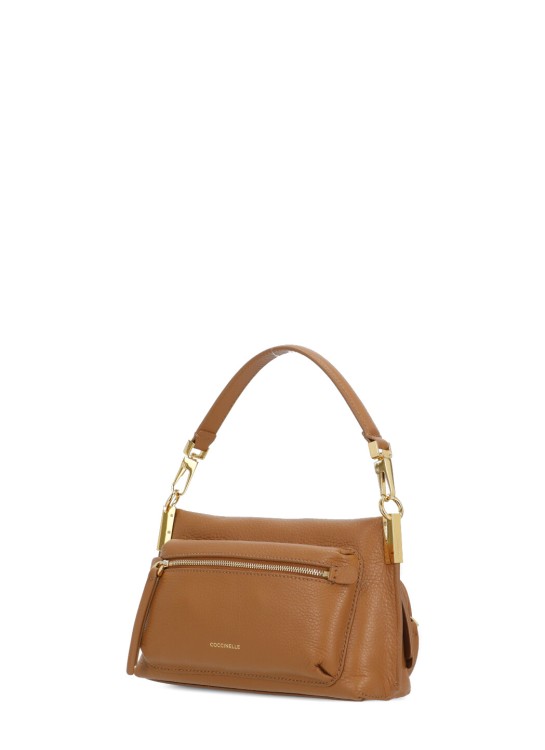 Shop Coccinelle Hyle Hand Bag In Brown