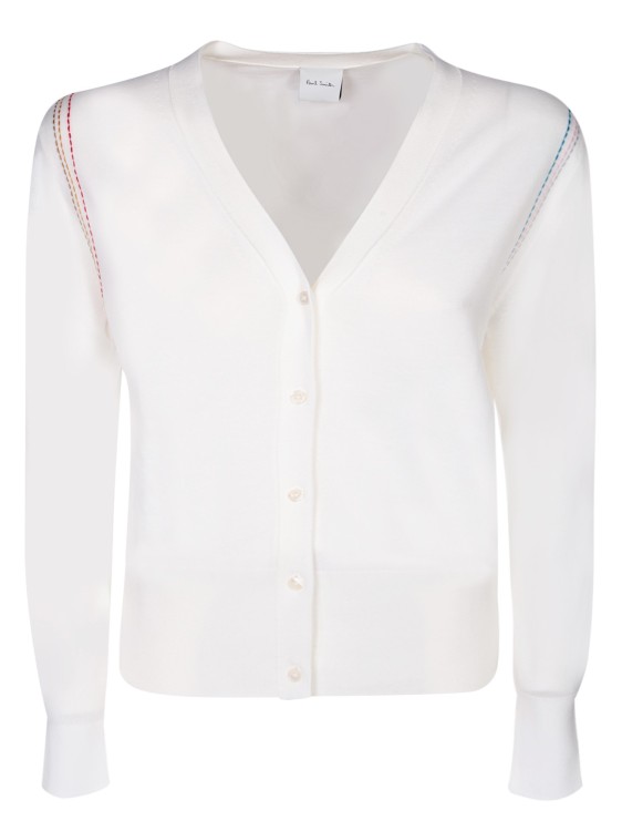 Shop Paul Smith Cotton Cardigan In White