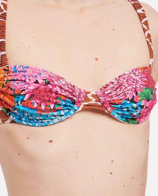 Shop Reina Olga Marti Bikini Set In Multicolor