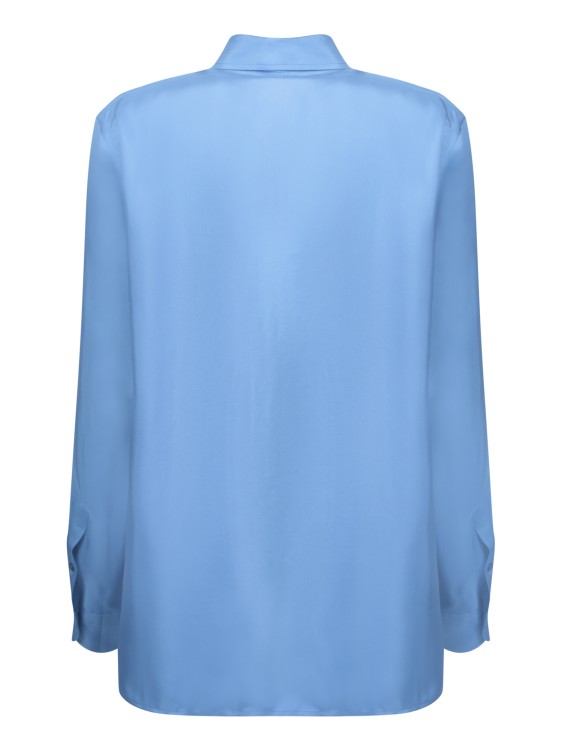 Shop Tom Ford Silk-blend Shirt In Blue