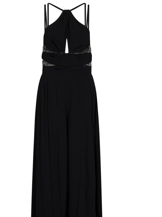 Shop Zuhair Murad Black Crepe Sable Long Dress