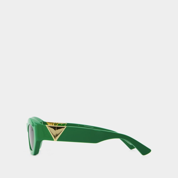 Shop Bottega Veneta Sunglasses - Acetate - Green