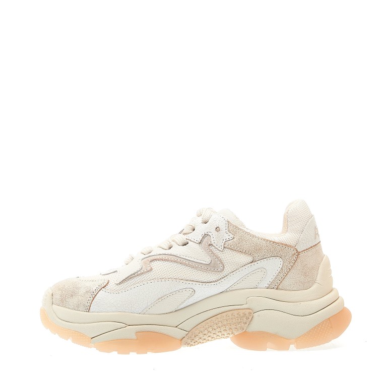 Shop Ash Addict Beige And White Sneakers