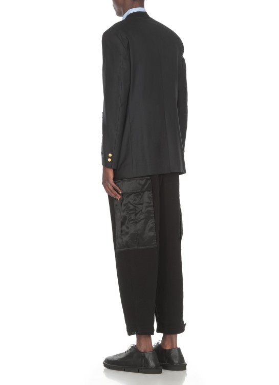 Shop Junya Watanabe Linen Jacket X Brooks Brothers In Black