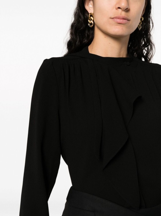 Shop Isabel Marant Utah Ruffle-detail Blouse In Black