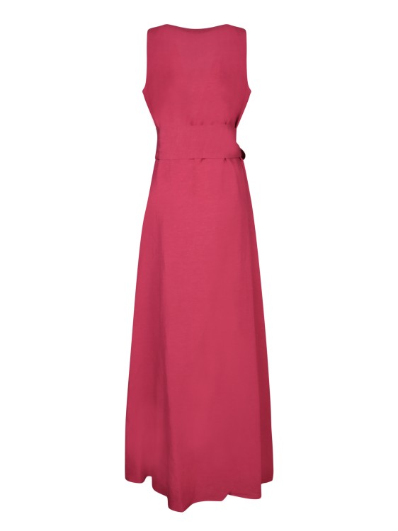 Shop Blanca Vita V-neck Sleeveless Dress In Red
