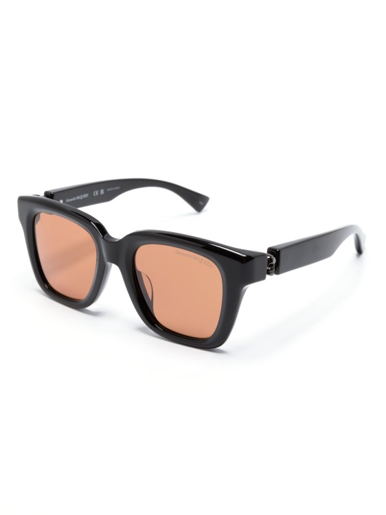 Alexander Mcqueen Black Square Frame Sunglasses