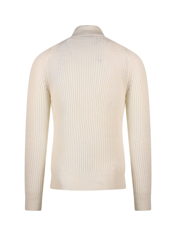Shop Zanone Sustainable Virgin Wool Sweater In White