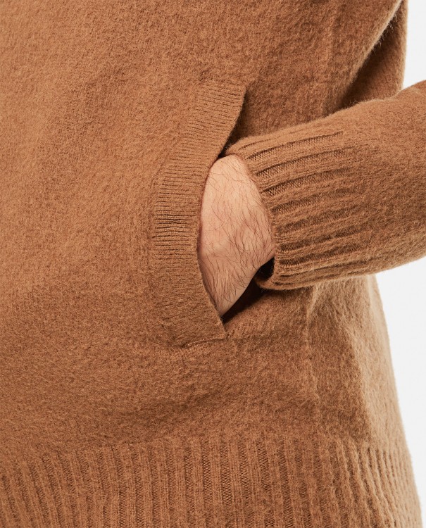 Shop Drumohr Wool Cardigan Sweater In Brown