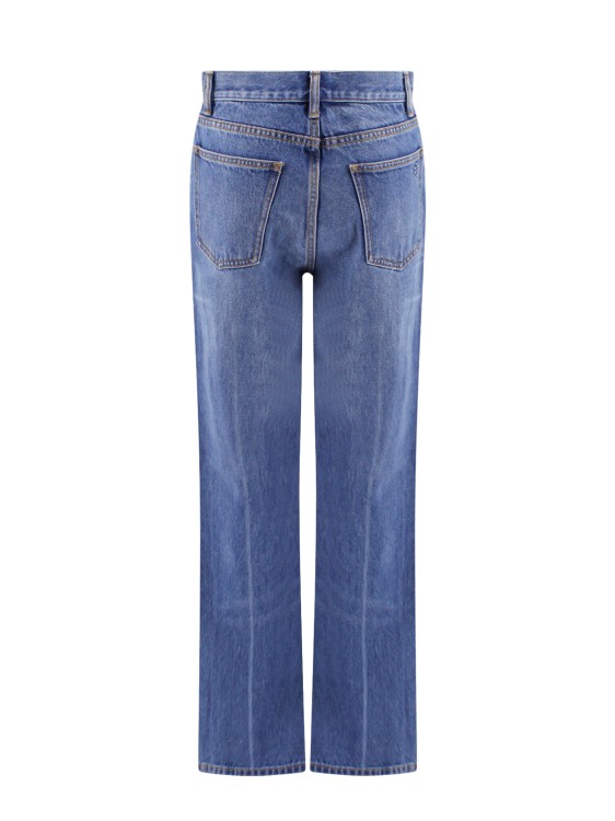 Shop Tory Burch Denim Cotton Jeans In Blue