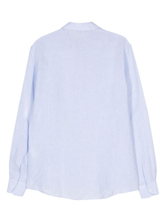 Peserico Striped Linen Shirt In White