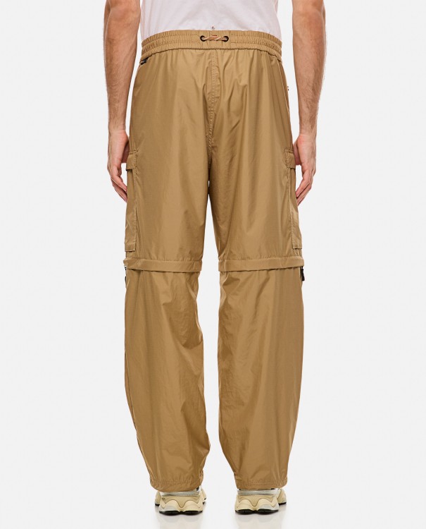 Shop Moncler Cargo Pants In Brown