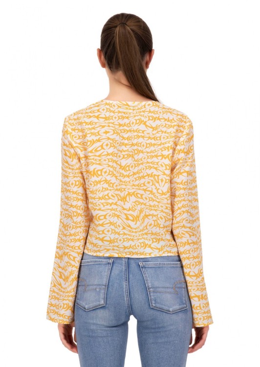 Shop Paloma Wool Pamola Wool Alaska Long Sleeve Shirt In Orange