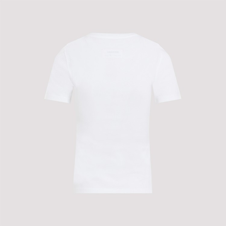 Shop Mm6 Maison Margiela Mm6 By Maison Margiela White Cotton T-shirt