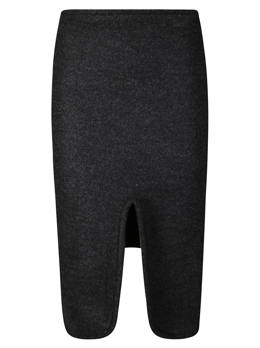 Victoria Beckham Padded Tube Detail Skirt In Black