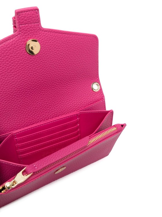 Shop Versace Jeans Couture Pink Wallet With Chain Strap