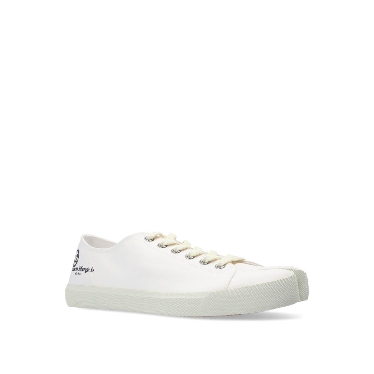 Shop Maison Margiela White Lace-up Sneakers