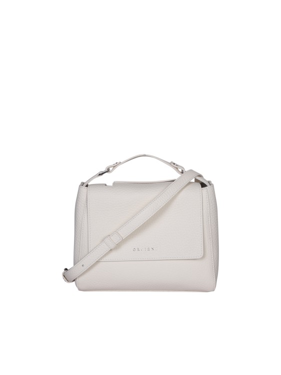 Orciani Leather Hanlde Bag In White
